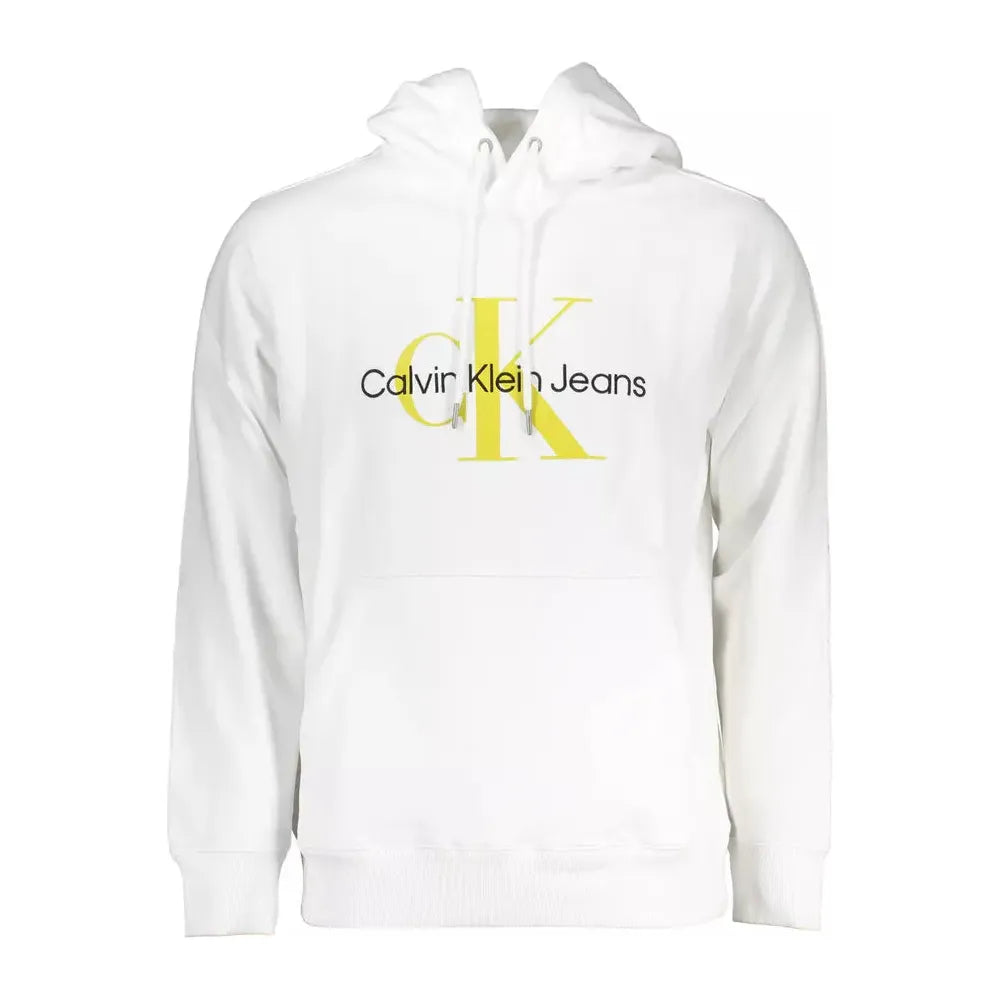 Calvin Klein White Cotton Men Sweater Calvin Klein