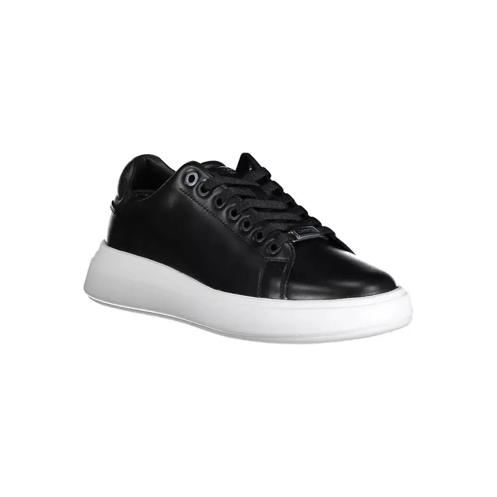 Calvin Klein Black Leather Women Sneaker Calvin Klein