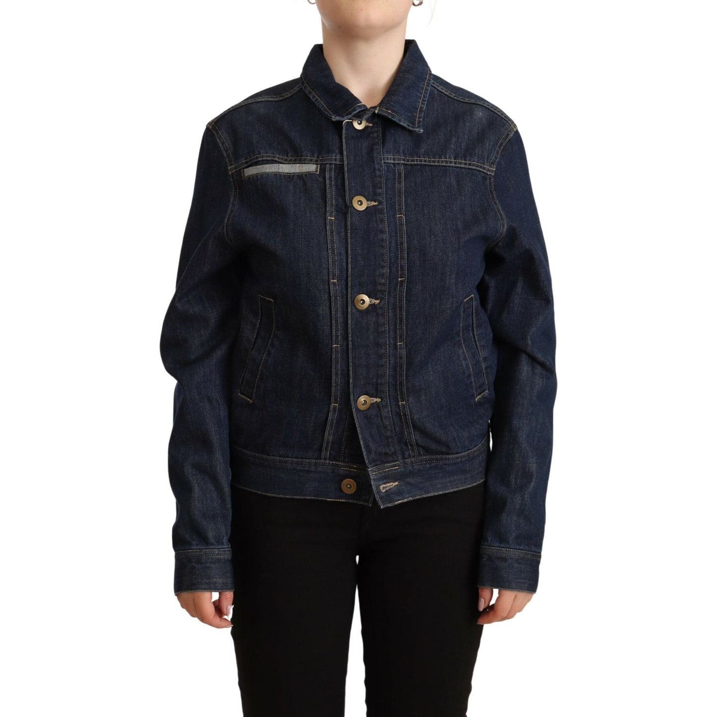 Master Coat Chic Dark Blue Denim Jacket Master Coat