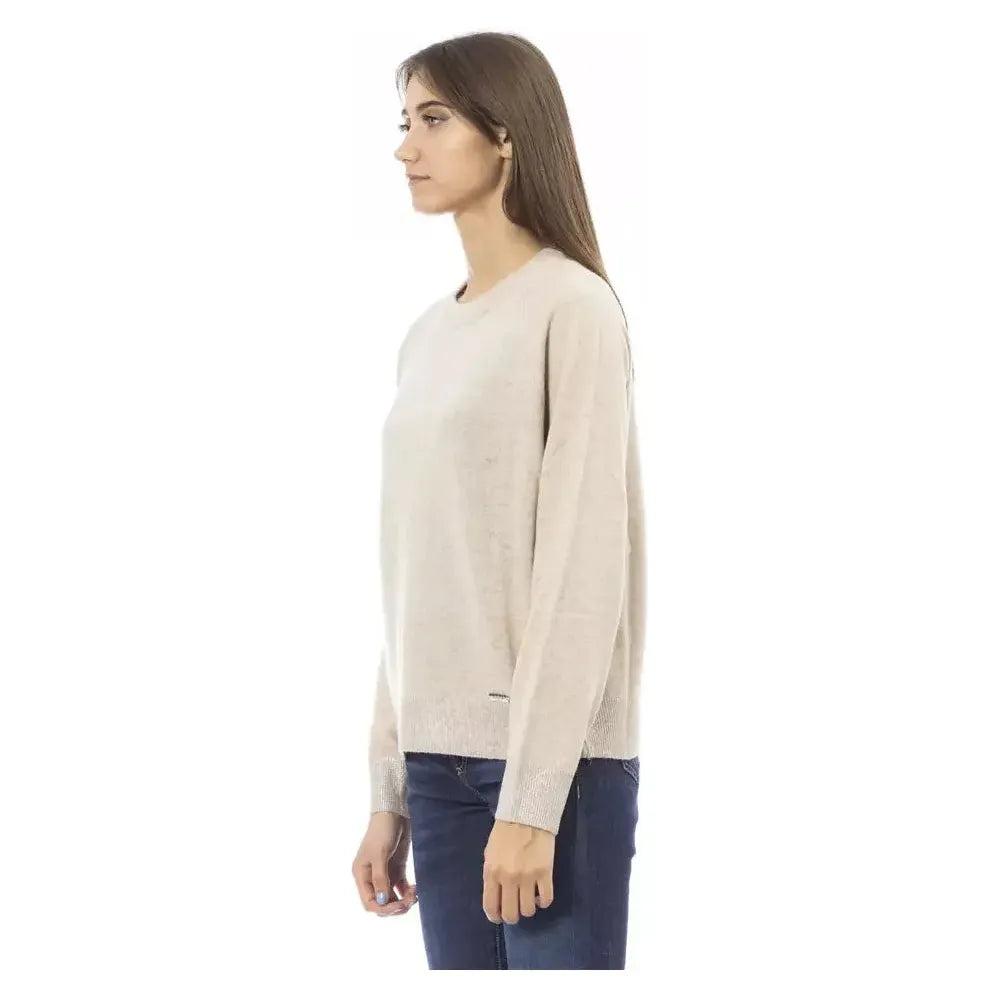 Baldinini Trend Beige Cashmere Women Sweater Baldinini Trend