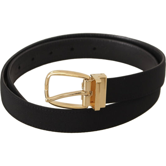 Dolce & Gabbana Elegant Black Leather Belt Dolce & Gabbana