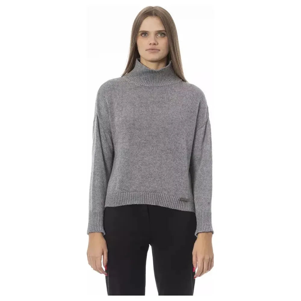 Baldinini Trend Gray Viscose Women Sweater Baldinini Trend