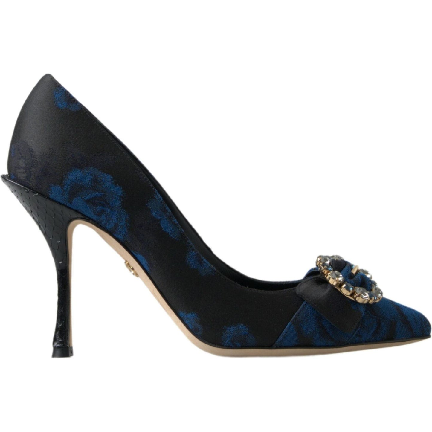 Dolce & Gabbana Elegant Blue Crystal Embellished Pumps Dolce & Gabbana