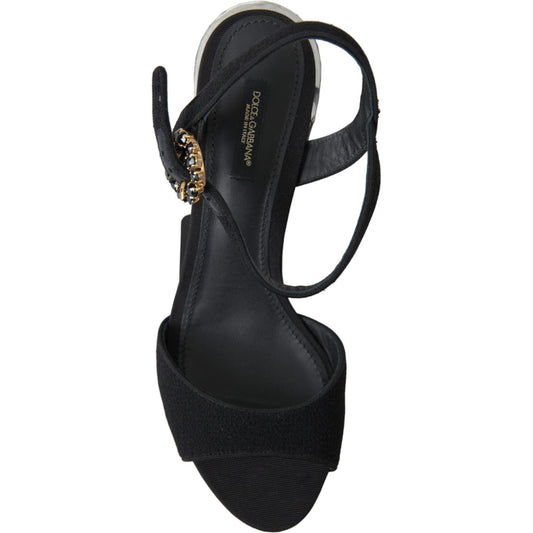 Dolce & Gabbana Elegant Ankle Strap Sandals with Mirror Heels Dolce & Gabbana