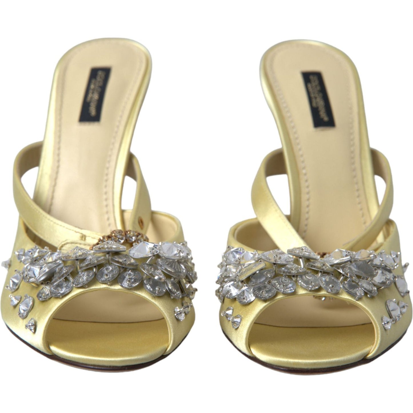 Dolce & Gabbana Crystal Embellished Silk Sandals Dolce & Gabbana