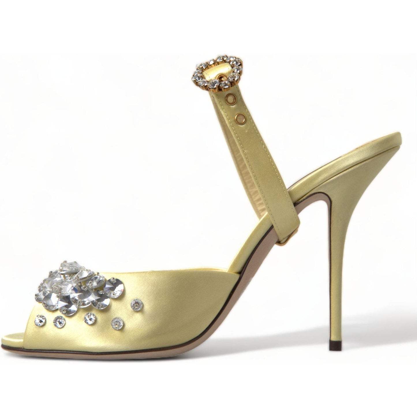 Dolce & Gabbana Crystal Embellished Silk Sandals Dolce & Gabbana