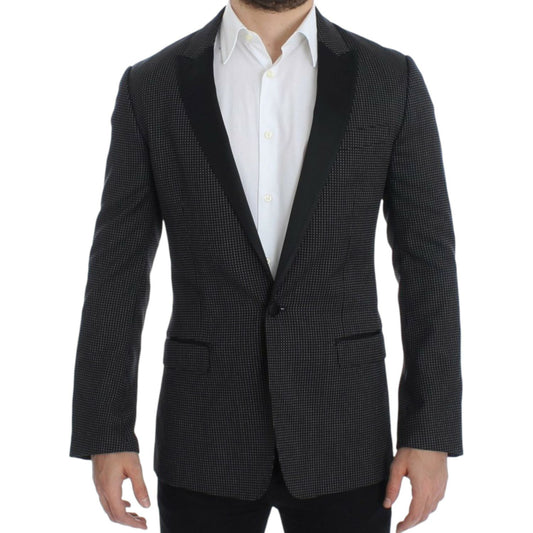 Dolce & Gabbana Black wool slim MARTINI blazer Dolce & Gabbana