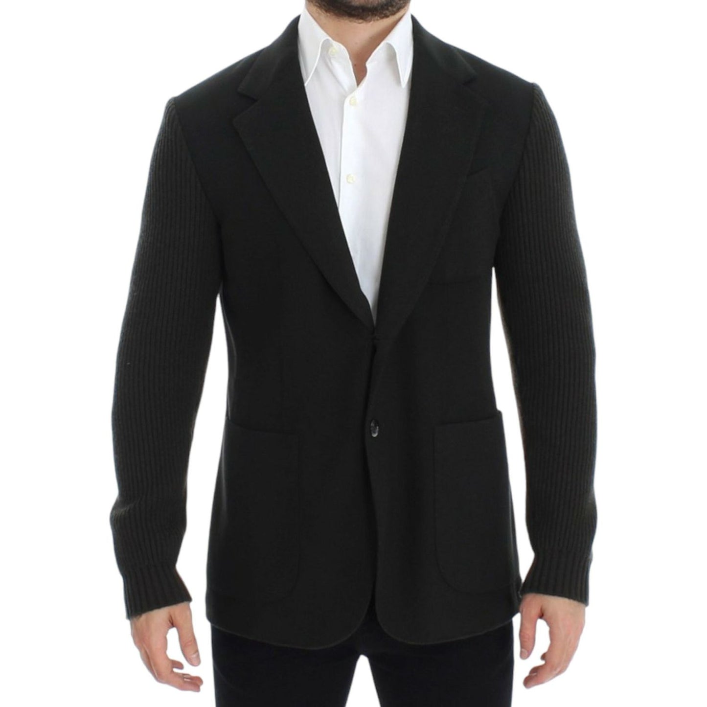 Dolce & Gabbana Elegant Green Cashmere Blazer Jacket Dolce & Gabbana