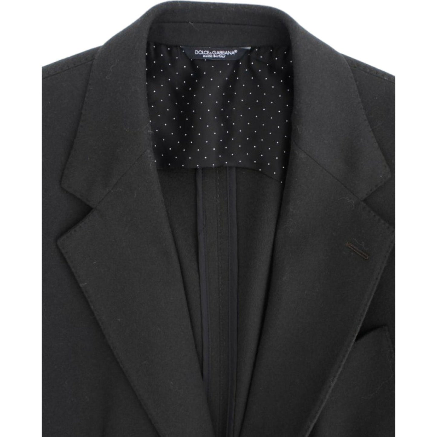 Dolce & Gabbana Elegant Green Cashmere Blazer Jacket Dolce & Gabbana