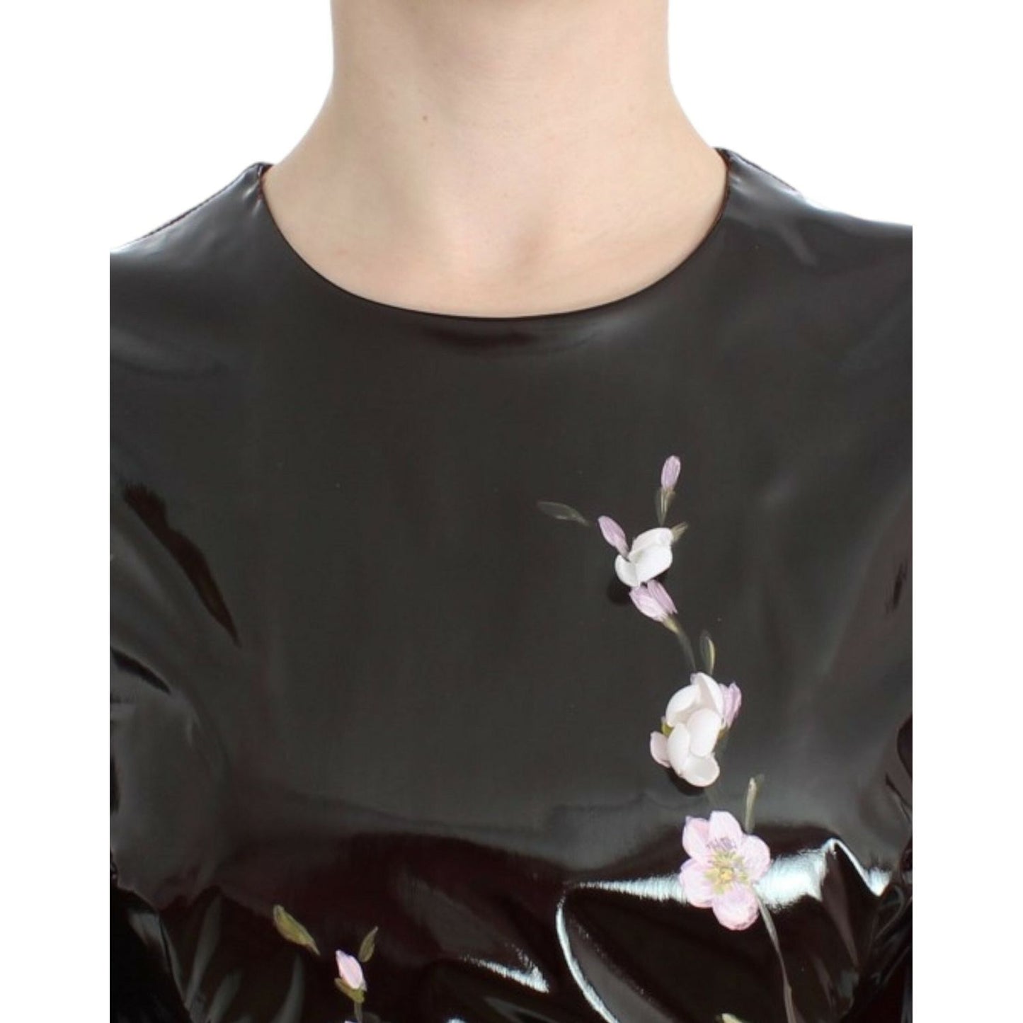 Dolce & Gabbana Elegant Floral Embellished Shift Dress Dolce & Gabbana