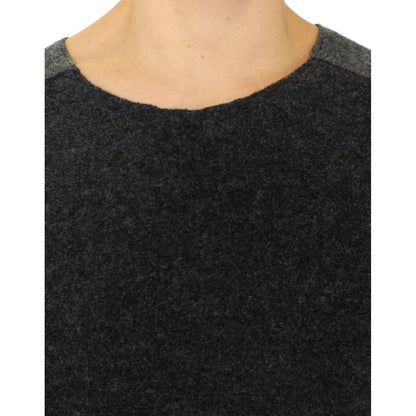 Costume National Gray wool crewneck sweater