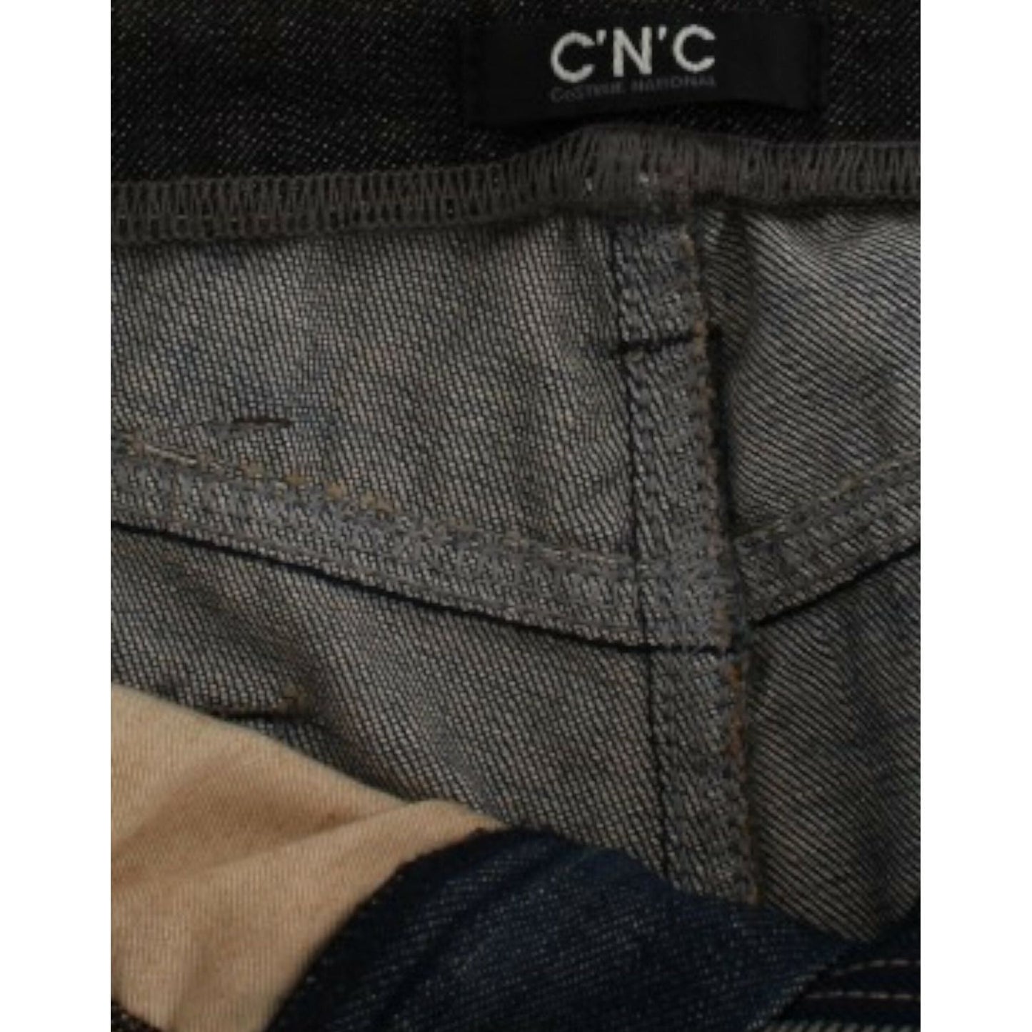 Costume National Chic Straight Leg Blue Denim Jeans Costume National