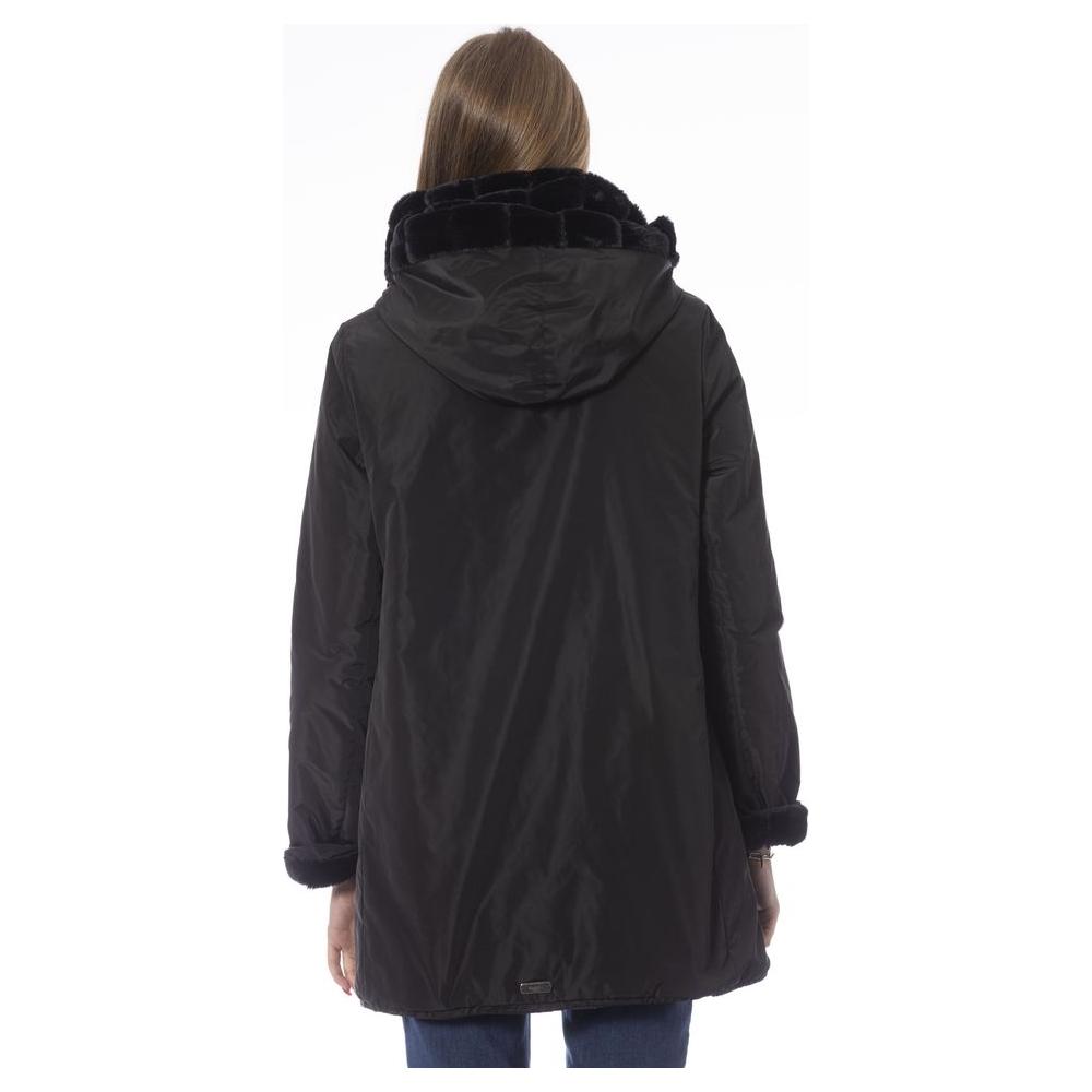 Baldinini Trend Black Polyester Women Jacket Baldinini Trend