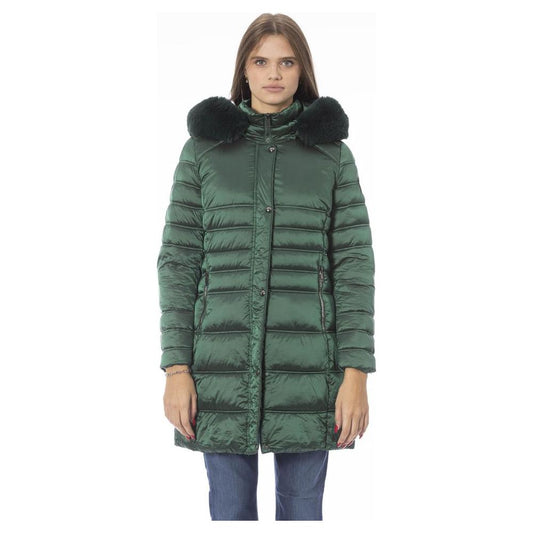 Baldinini Trend Green Polyester Women Jacket Baldinini Trend