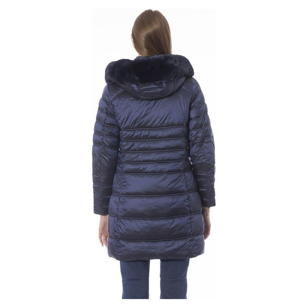 Baldinini Trend Light Blue Polyester Women Jacket Baldinini Trend