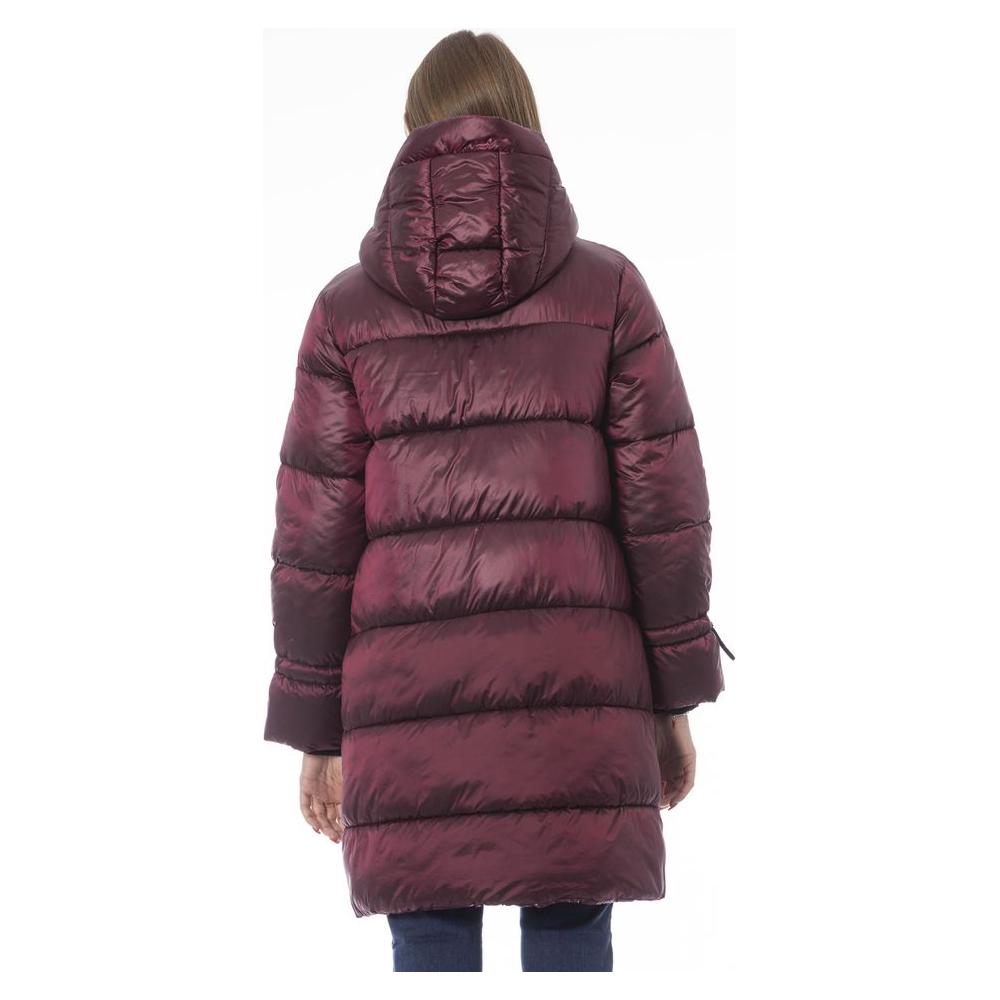 Baldinini Trend Burgundy Nylon Women Jacket Baldinini Trend