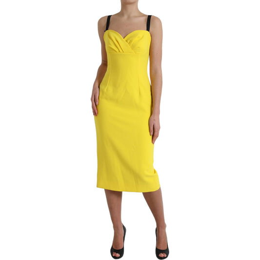 Dolce & Gabbana Sunshine Chic Sleeveless Midi Dress Dolce & Gabbana