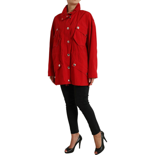 Dolce & Gabbana Elegant Red Long Sleeve Jacket Dolce & Gabbana