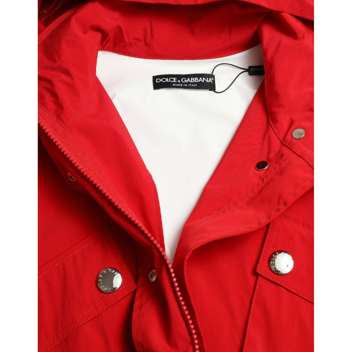 Dolce & Gabbana Elegant Red Long Sleeve Jacket Dolce & Gabbana