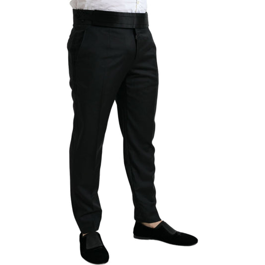 Dolce & Gabbana Elegant Slim Fit Wool Dress Pants Dolce & Gabbana