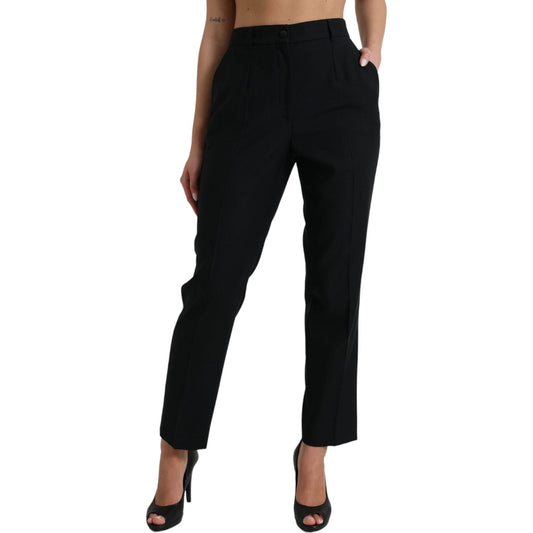 Dolce & Gabbana Elegant High Waist Wool Pants Dolce & Gabbana