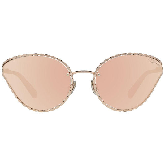 Roberto Cavalli Rose Gold Oval Mirrored Sunglasses Roberto Cavalli