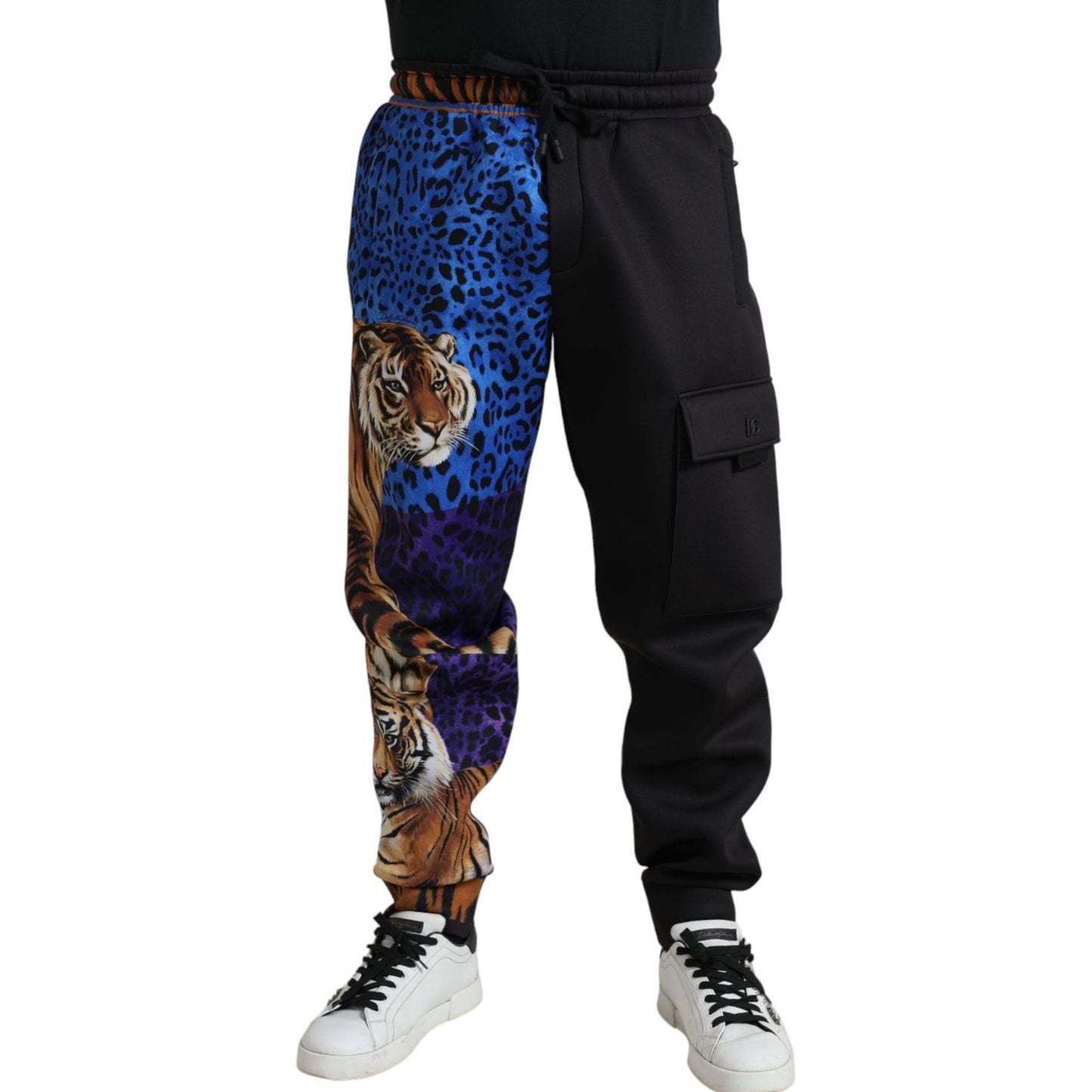 Dolce & Gabbana Elegant Tiger Print Joggers Dolce & Gabbana