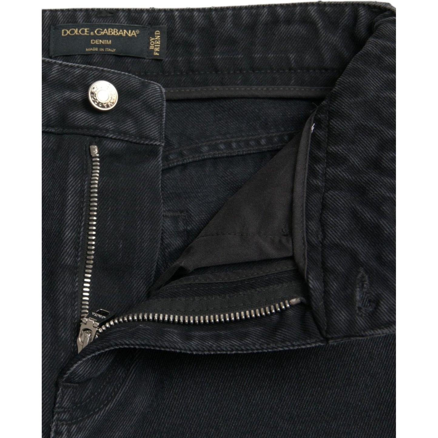 Dolce & Gabbana Elegant High-Waist Black Stretch Jeans Dolce & Gabbana