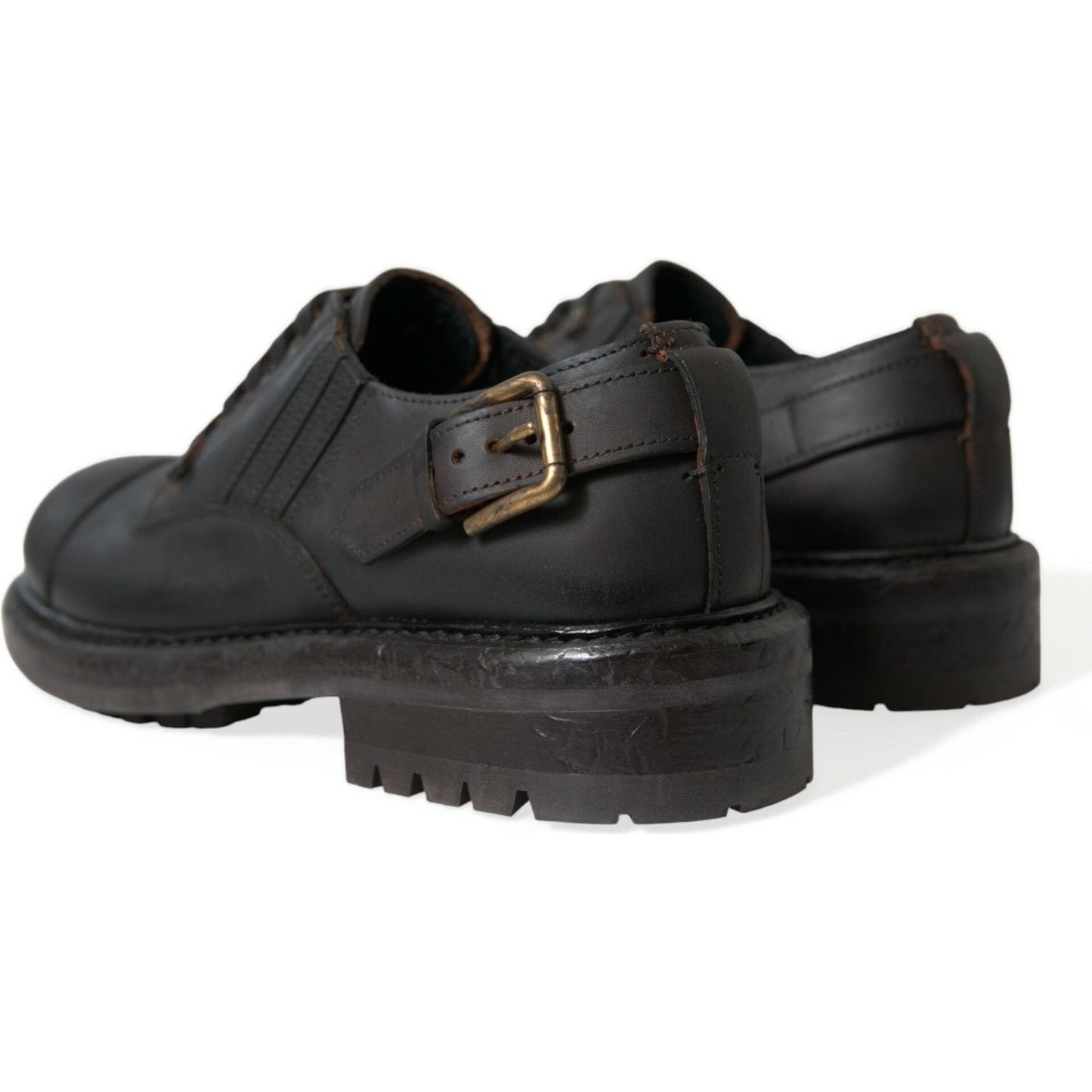 Dolce & Gabbana Elegant Mens Leather Derby Dress Shoes Dolce & Gabbana