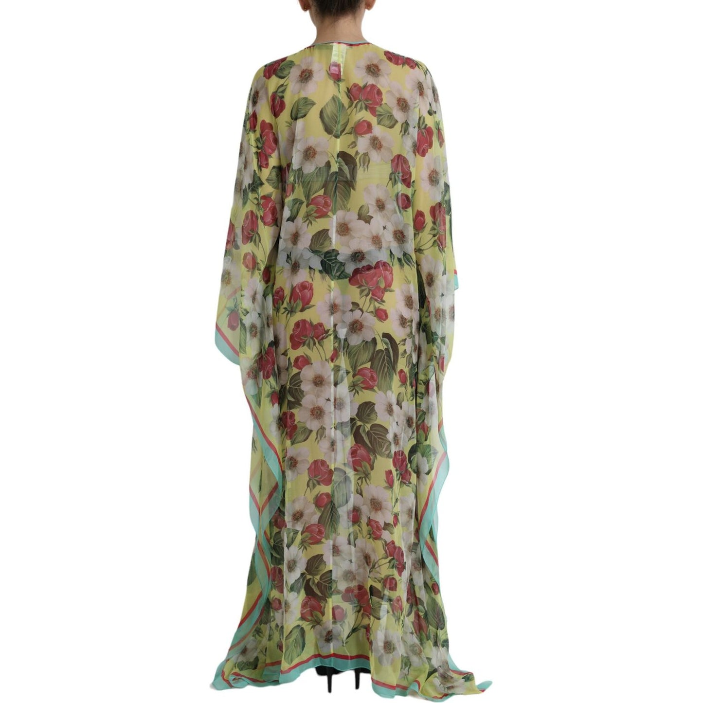 Dolce & Gabbana Elegant Floral Silk Maxi Dress Dolce & Gabbana