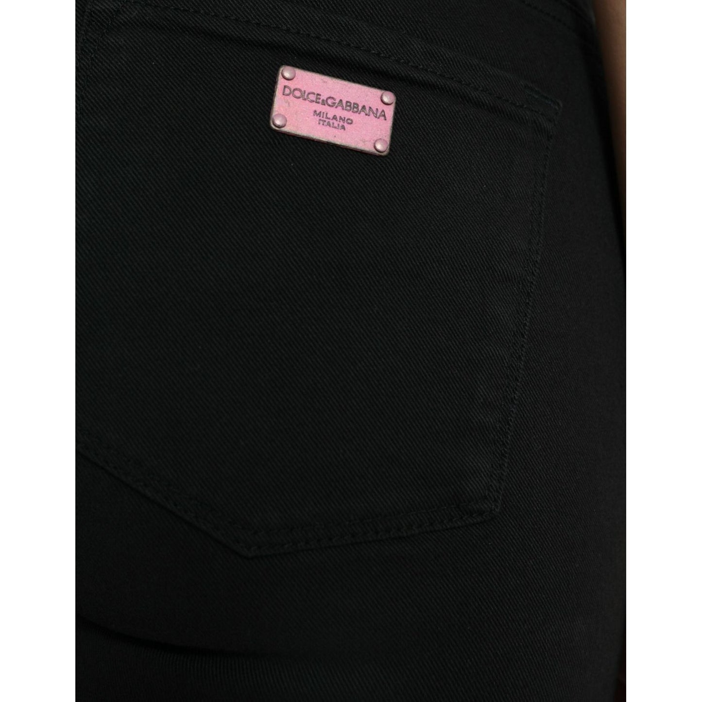 Dolce & Gabbana Elegant Black Mid-Waist Stretch Jeans Dolce & Gabbana