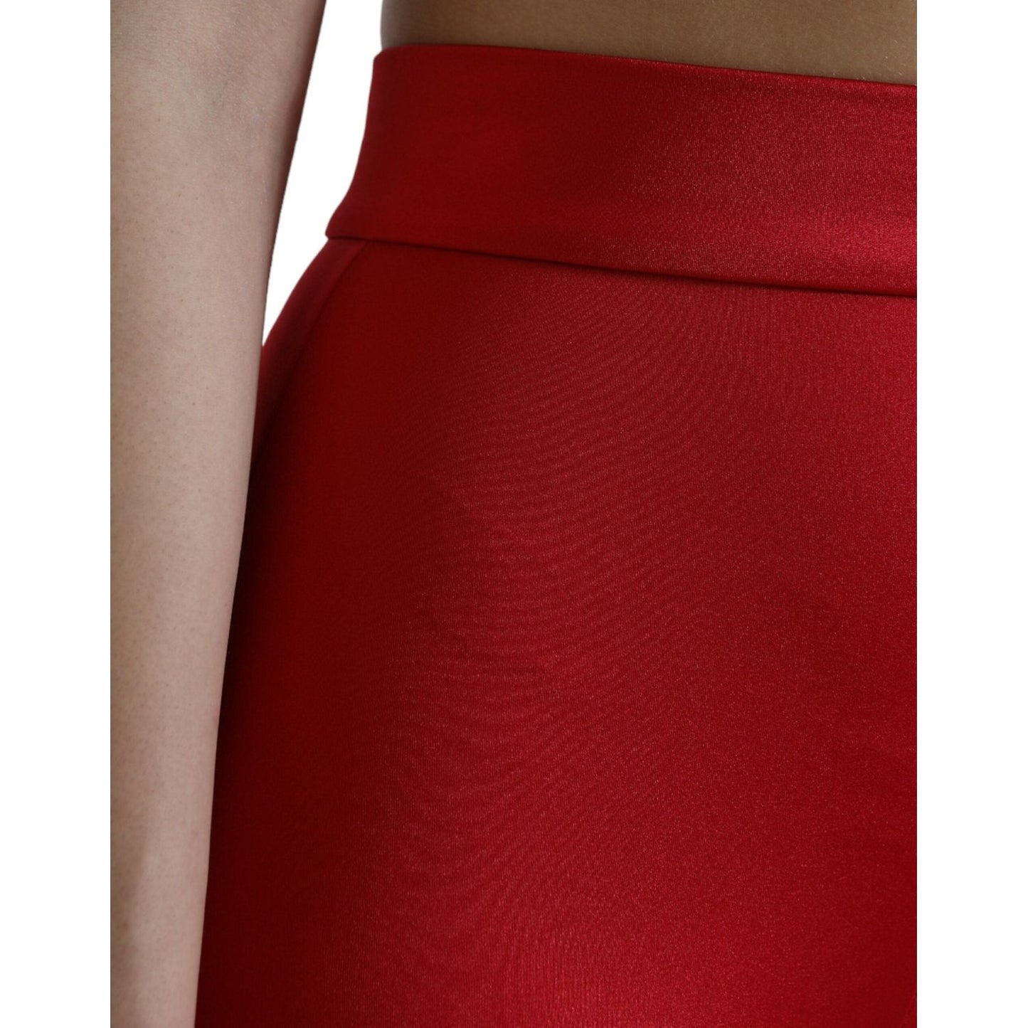 Dolce & Gabbana Chic Red High Waist Leggings Pants Dolce & Gabbana