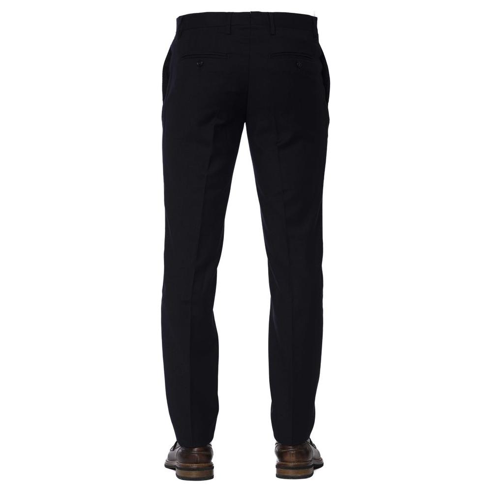 Trussardi Blue Wool Men Trouser Trussardi