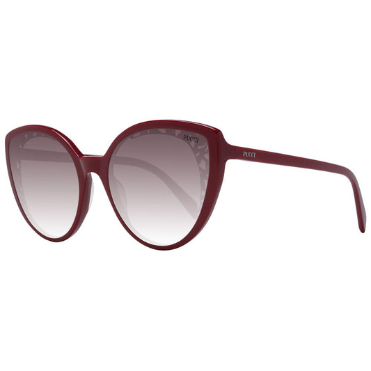 Emilio Pucci Red Plastic Sunglasses