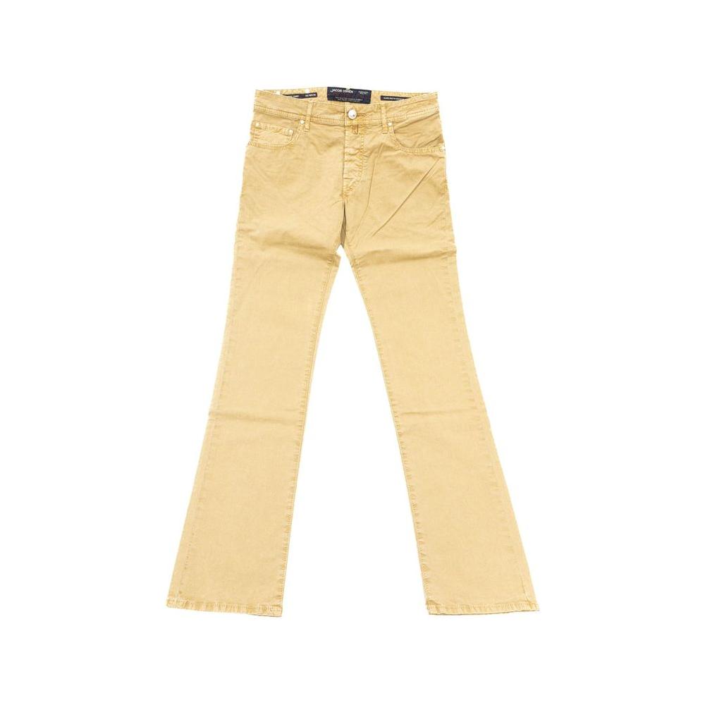 Jacob Cohen Beige Cotton Men Jeans Jacob Cohen