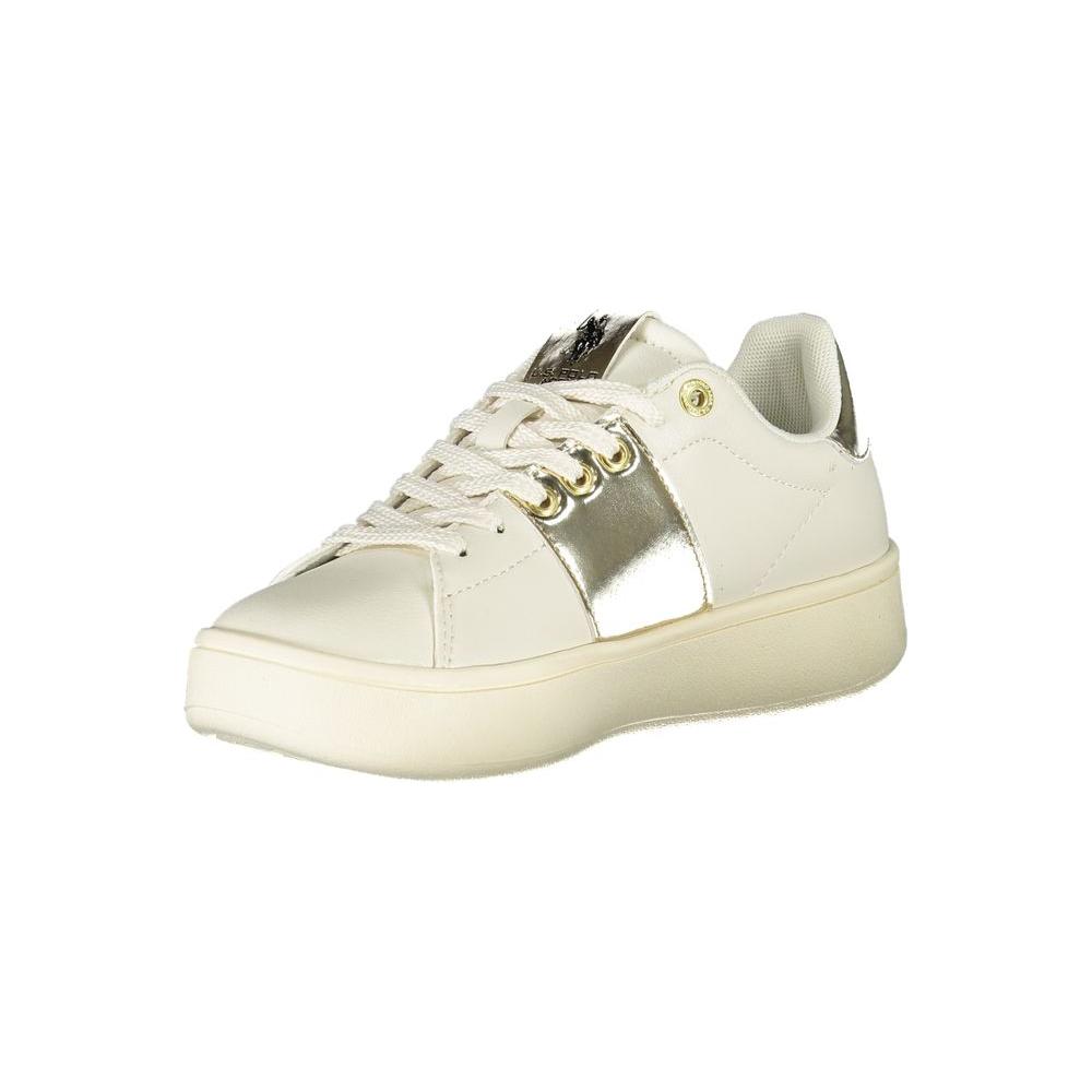 U.S. POLO ASSN. Beige Polyethylene Women Sneaker U.S. POLO ASSN.