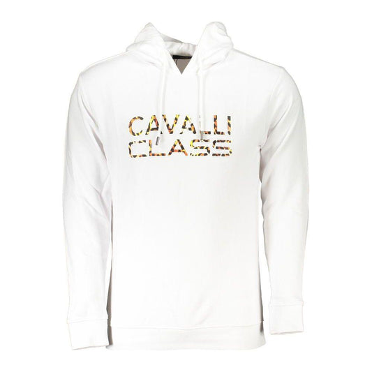 Cavalli Class White Cotton Men's Sweater Cavalli Class