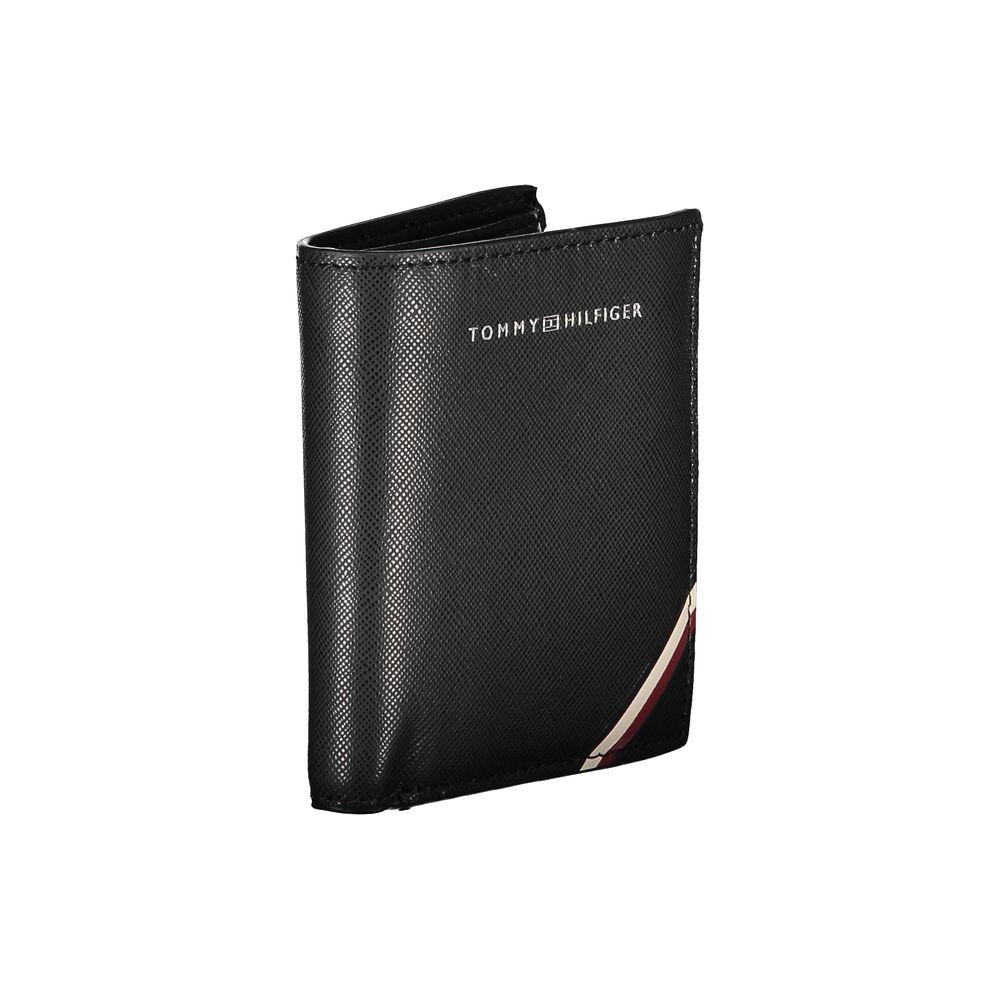 Tommy Hilfiger Black Leather Men Wallet Tommy Hilfiger