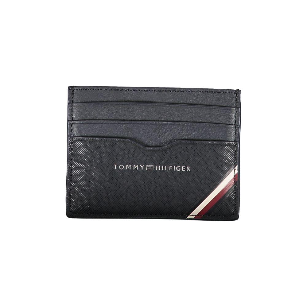 Tommy Hilfiger Blue Leather Men Wallet Tommy Hilfiger