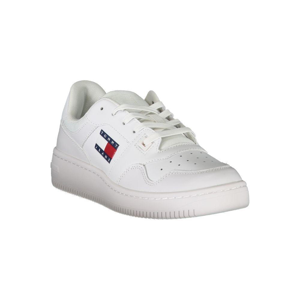 Tommy Hilfiger White Leather Women Sneaker Tommy Hilfiger