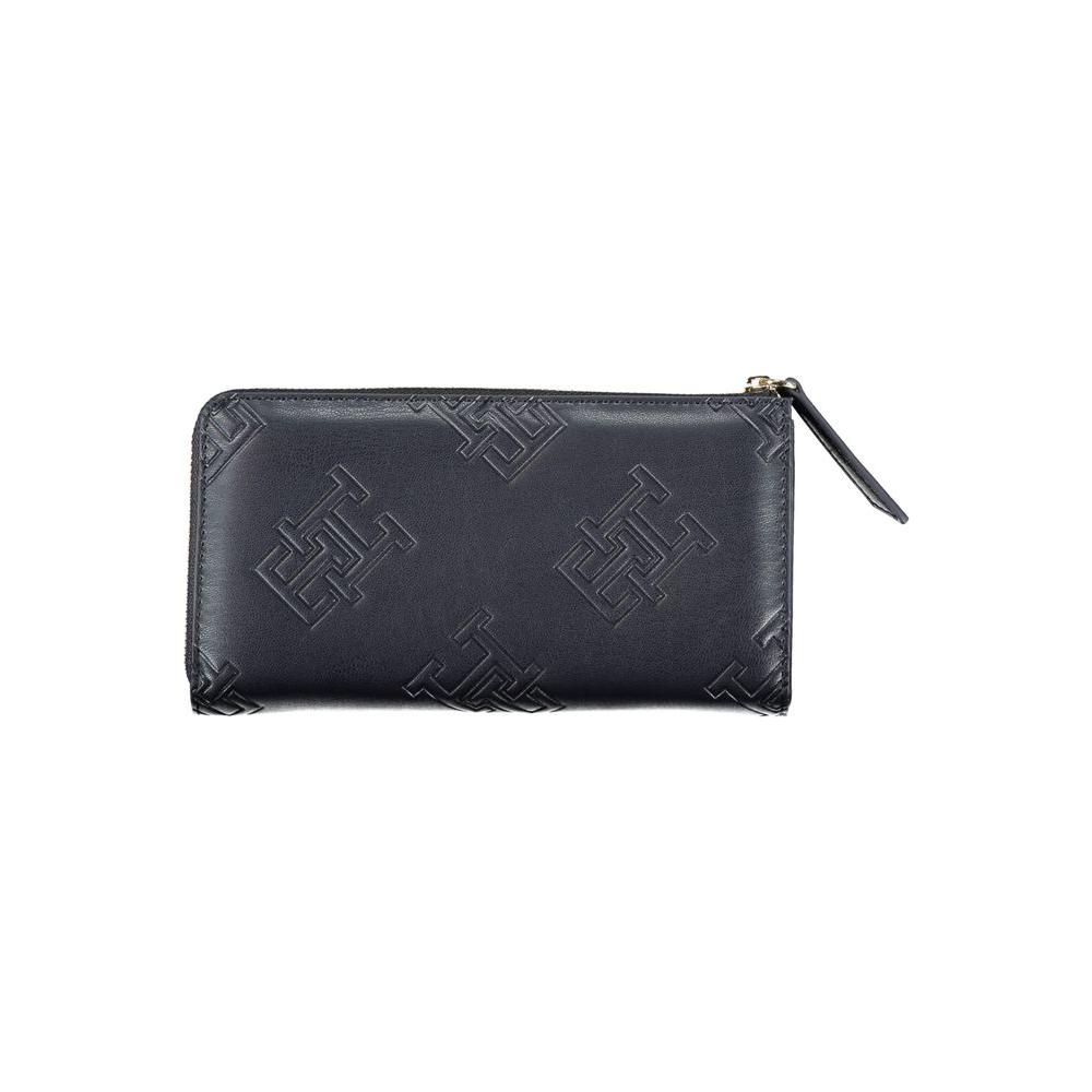 Tommy Hilfiger Elegant Blue Zip-Around Wallet Tommy Hilfiger