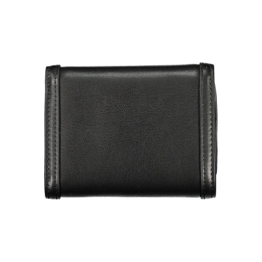 Tommy Hilfiger Sleek Black Double-Spaced Wallet with Logo Tommy Hilfiger