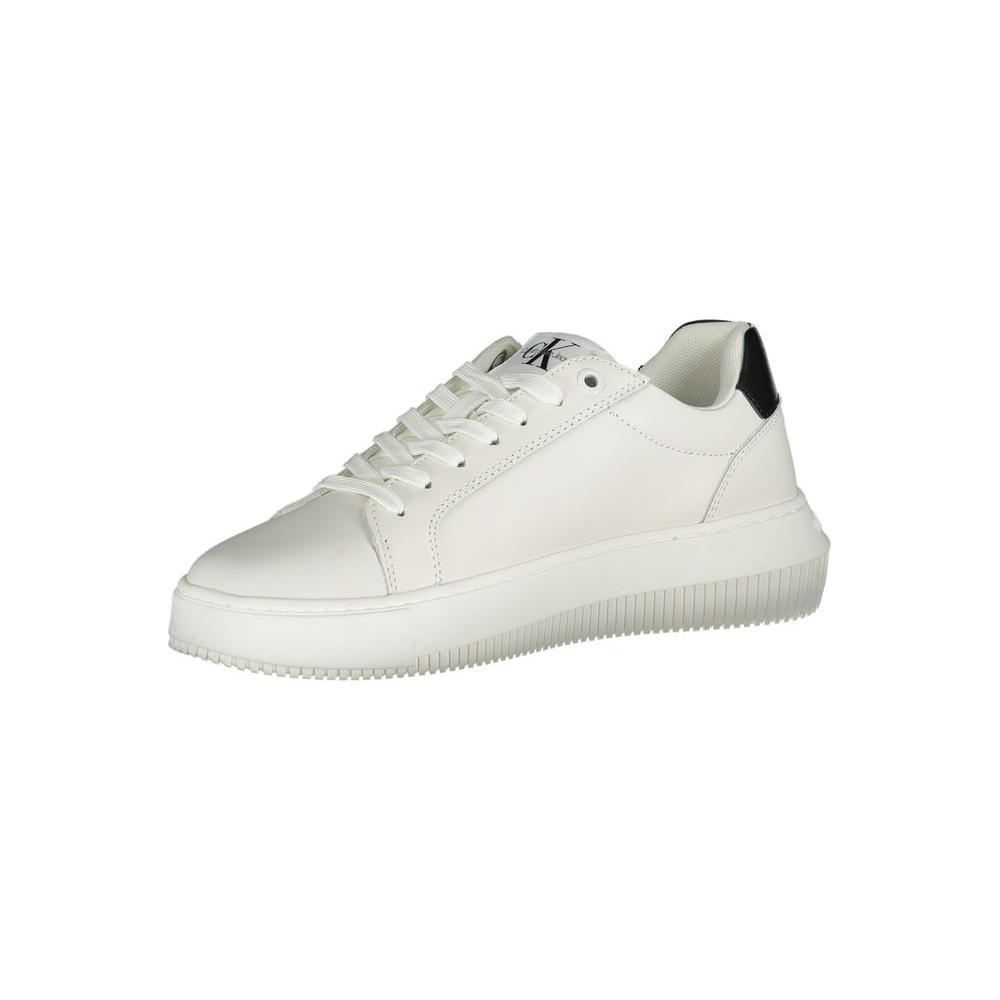 Calvin Klein Eco-Chic White Sneakers with Contrast Details Calvin Klein