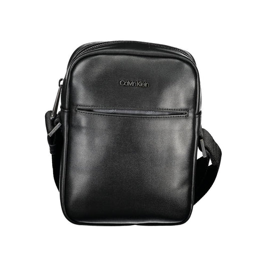 Calvin Klein Eco-Chic Black Shoulder Bag with Logo Detail Calvin Klein