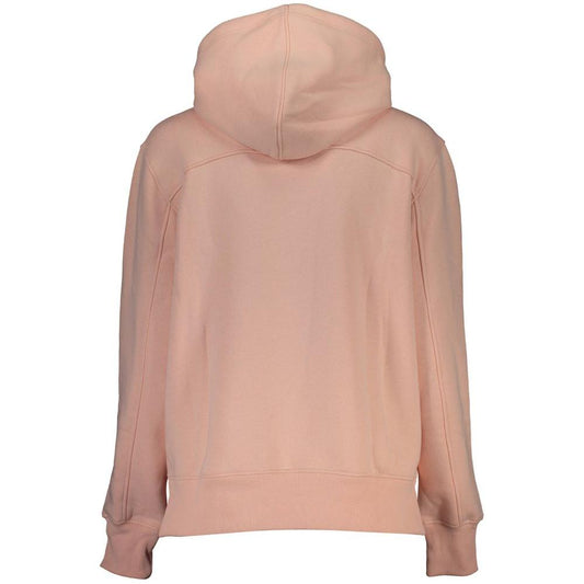 Calvin Klein Chic Pink Fleece Hooded Sweatshirt with Logo Embroidery Calvin Klein