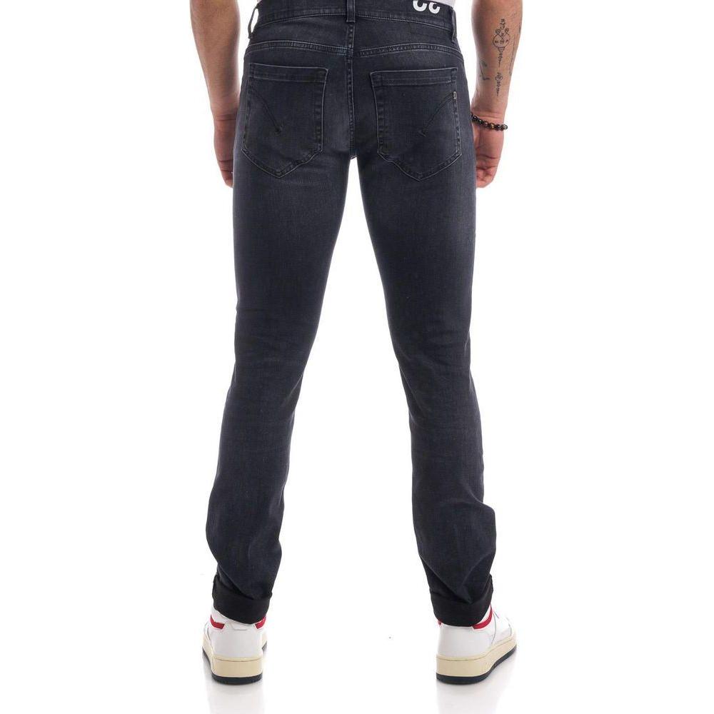 Dondup Elevated Black Stretch Jeans for Sophisticated Style Dondup