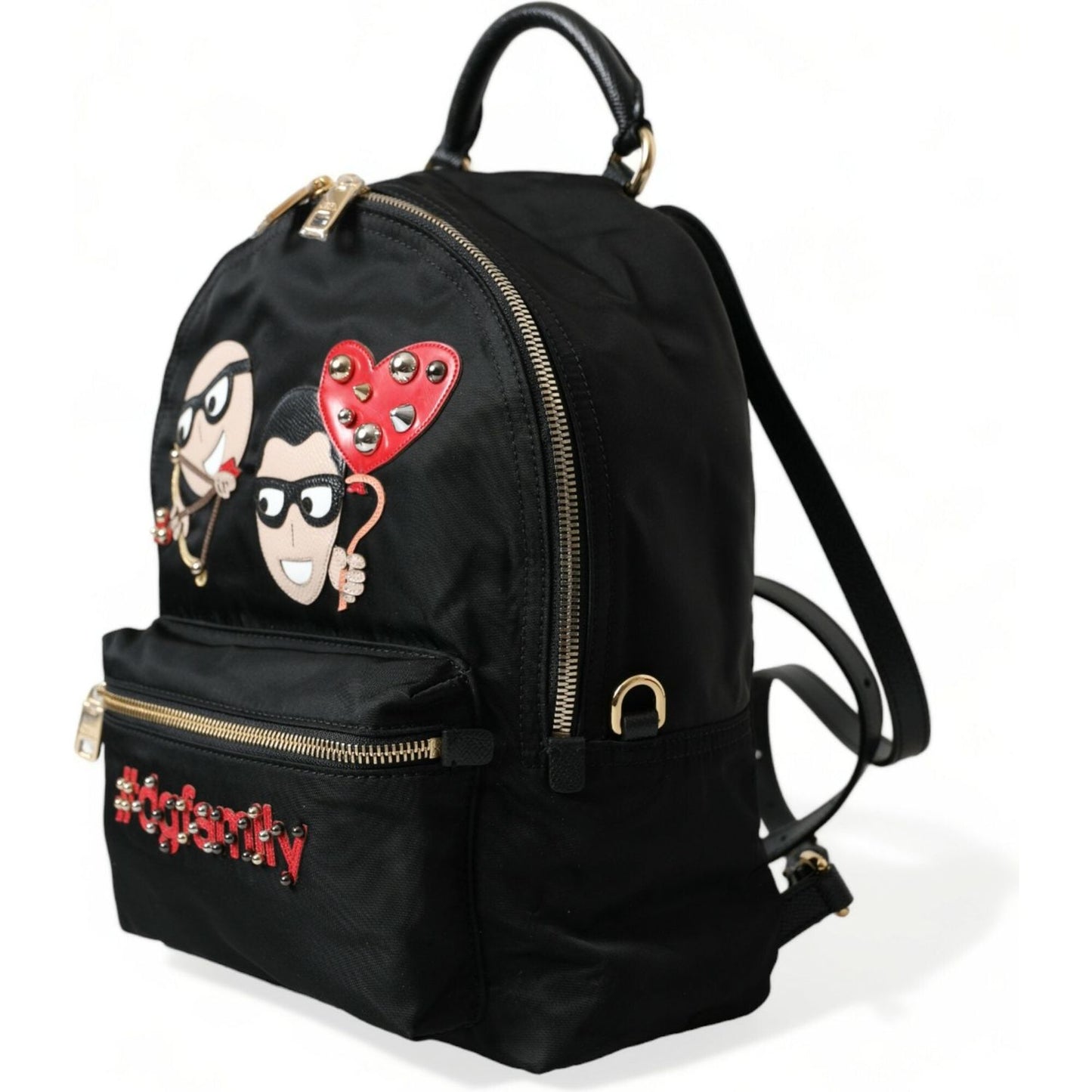 Dolce & Gabbana Elegant Embellished Black Backpack Dolce & Gabbana