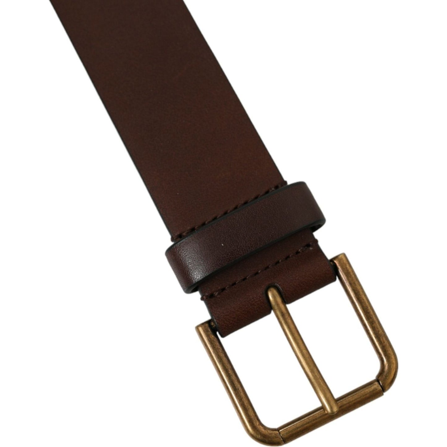 Dolce & Gabbana Elegant Brown Calf Leather Belt - Timeless Accessory Dolce & Gabbana