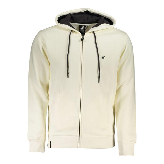 U.S. Grand Polo Elite White Hooded Sweatshirt