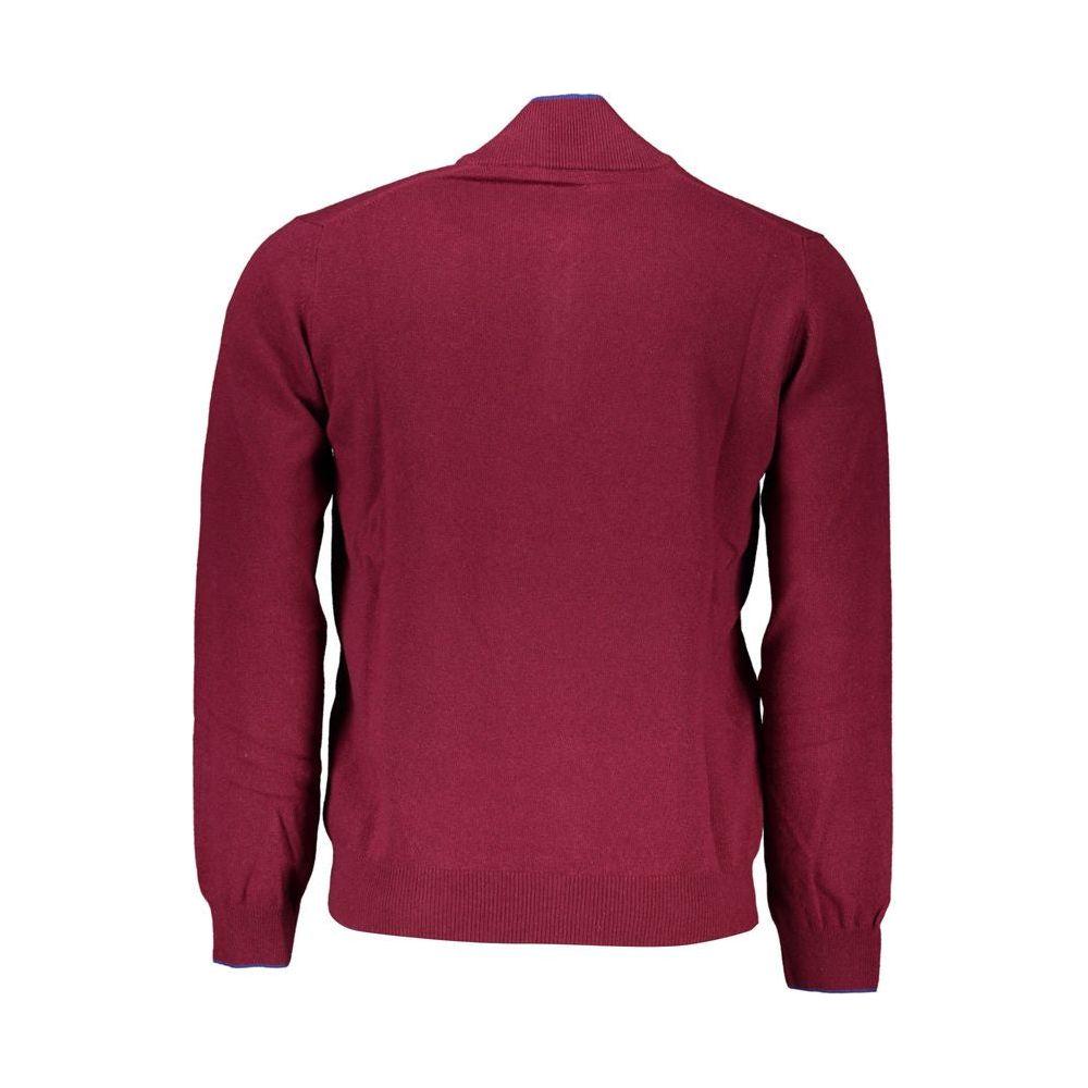 Harmont & Blaine Elegant Half-Zip Sweater with Embroidery Detail Harmont & Blaine